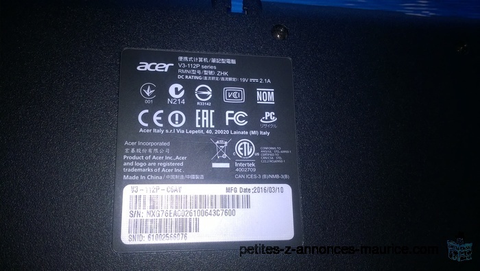 vend laptop de marque Acer