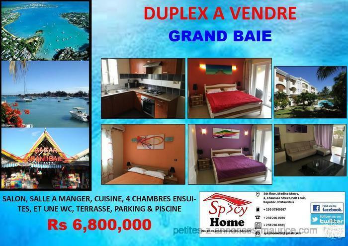 Duplex a Vendre Grand Baie