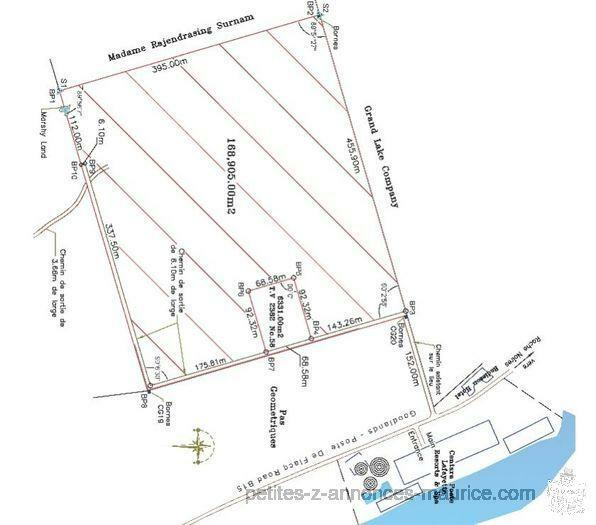 Vente de Terrain de 40 Arpents