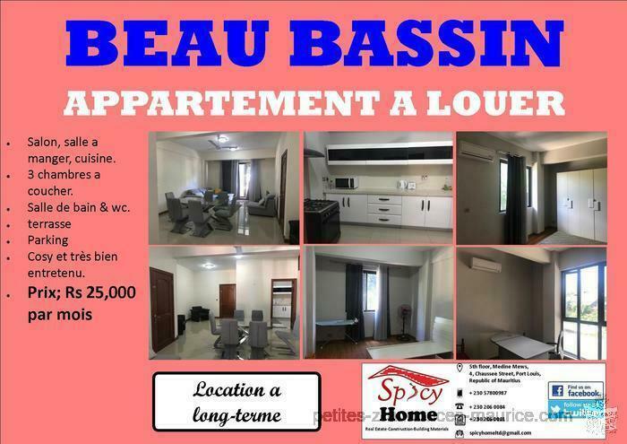 Appartement a louer Beau Bassin