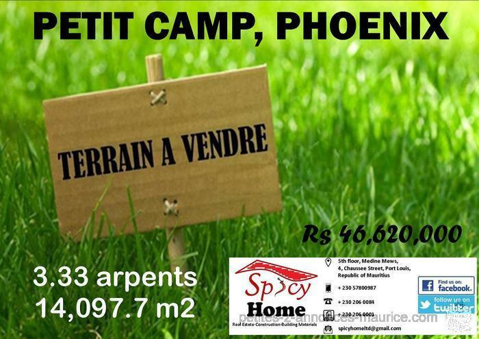 Terrain a Vendre Petit Camp Phoenix