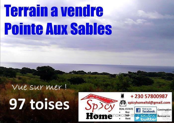 Terrain a Vendre Pointe aux Sables