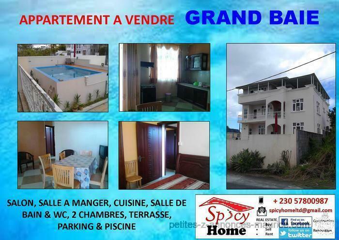 Appartement de 85 m2 a Vendre Grand Baie