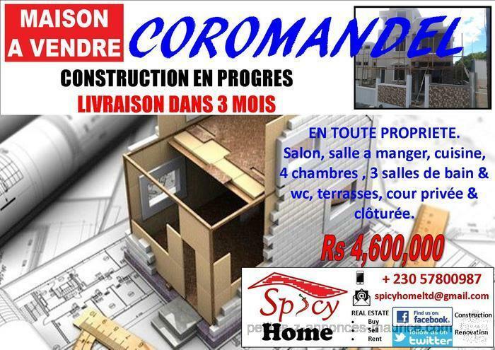 Maison a Vendre Coromandel