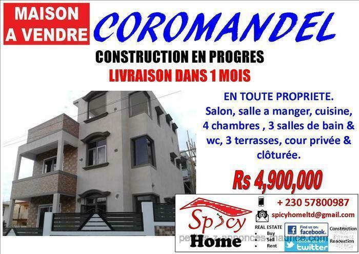 Maison a Vendre Coromandel