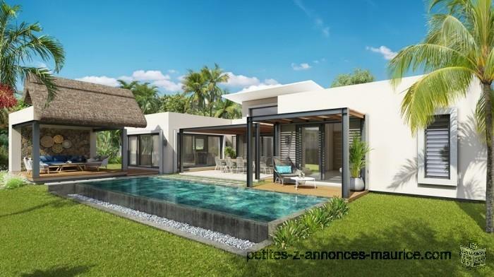 ELEGANTES VILLAS CONTEMPORAIN AU MILIEU D’UNE NATURE LUXURIANTE A TROU AUX BICHES – ILE MAURICE