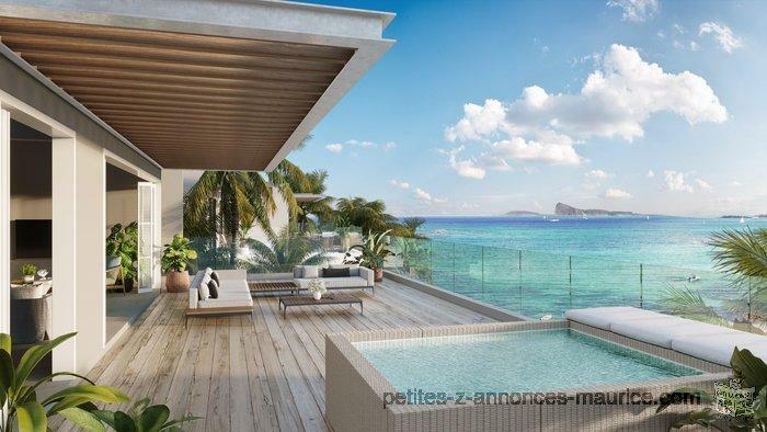 PIEDS DANS L’EAU ! SOMPTUEUSES APPARTEMENTS ET PENTHOUSES AVEC VUE MER À GRAND GAUBE – ILE MAURICE