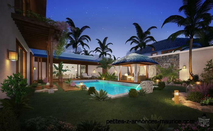 TRES PROCHE MER ! VILLAS TROPICALES DE 3 CH DEJA CONSTRUIT A PEREYBERE - ILE MAURICE