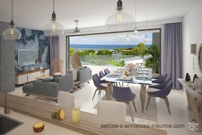 PROJET D’APPARTEMENTS ET PENTHOUSES VUE MER ET PROCHE MER A TAMARIN – OUEST DE L’ILE MAURICE