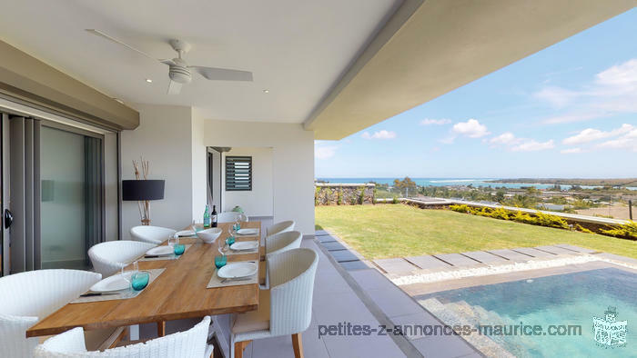 VUE MER SUBLIME ! REVENTE APPARTEMENT - GRAND JARDIN ET PISCINE PRIVEE – RIVIERE NOIRE - ILE MAURICE