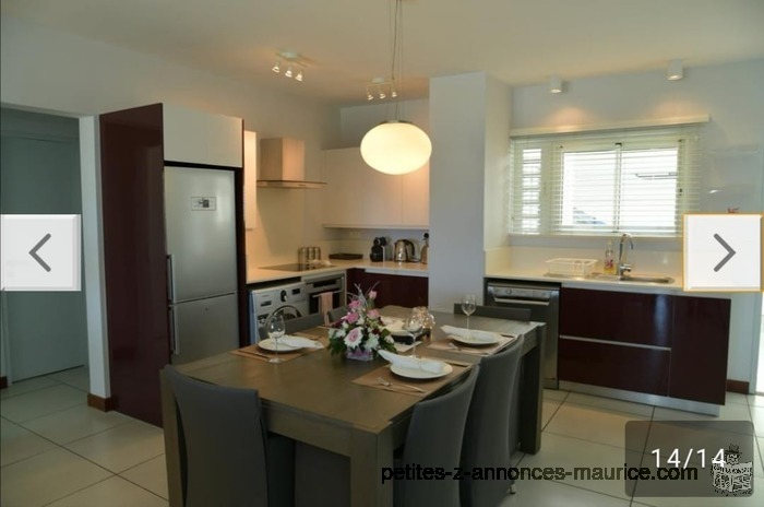 BELLE VUE MER! MAGNIFIQUE APPARTEMENT MODERNE À TROU AUX BICHES - ILE MAURICE