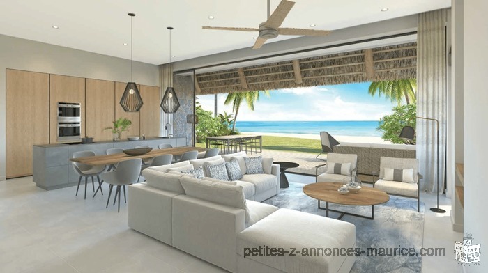 UNIQUE BEACHFRONT VILLA FOR FOREIGNERS! BEACHFRONT VILLA AT RIVIERE NOIRE- MAURITIUS