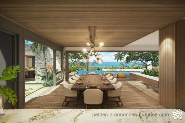 DIRECT ACCESS TO THE BEACH! PRESTIGIOUS HIGH-END VILLAS NEAR BELLE MARE - MAURITIUS