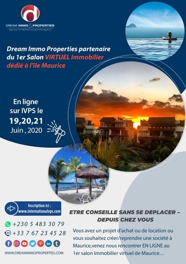 Dream Immo Properties partner of the 1st Mauritius VIRTUAL Property Show