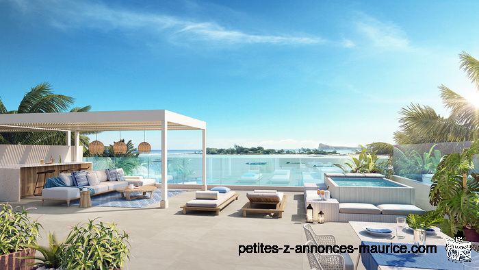 INCREDIBLE PENTHOUSE IN A RESIDENCE FACING THE SEA IN PEREYBERE – MAURITIUS