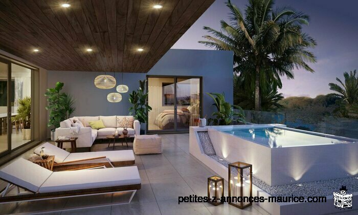 CLOSE BEACH! SUMPTUOUS & MODERN PENTHOUSES WITH PRIVATE POOL IN PEREYBERE - MAURITIUS