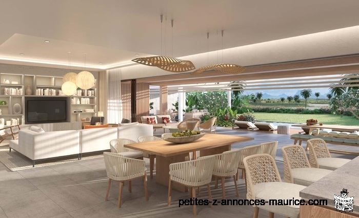 GRANDES ET LUXUEUSES VILLAS AVEC VUE SUR GOLF ET A 2 PAS DU LAGON A MONT CHOISY