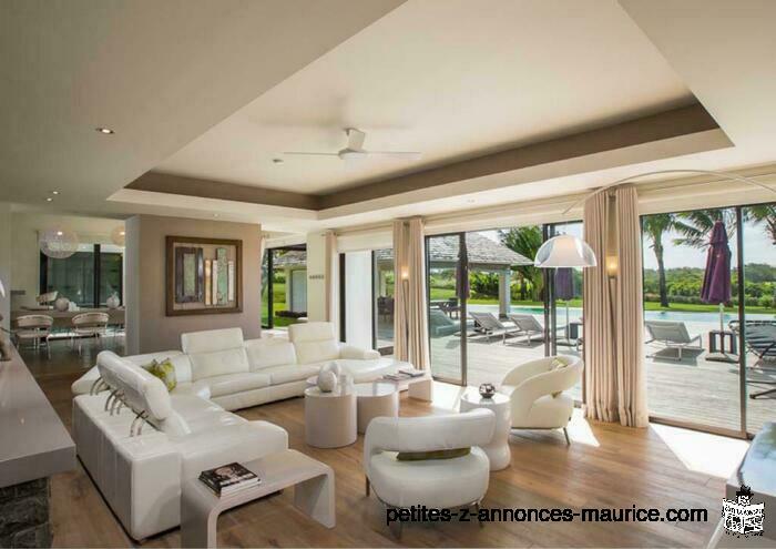 PRESTIGIOUS RESALE VILLA WITH GOLF, LAGOON AND ILE AUX CERFS VIEWS IN ANAHITA RESORT DOMAIN