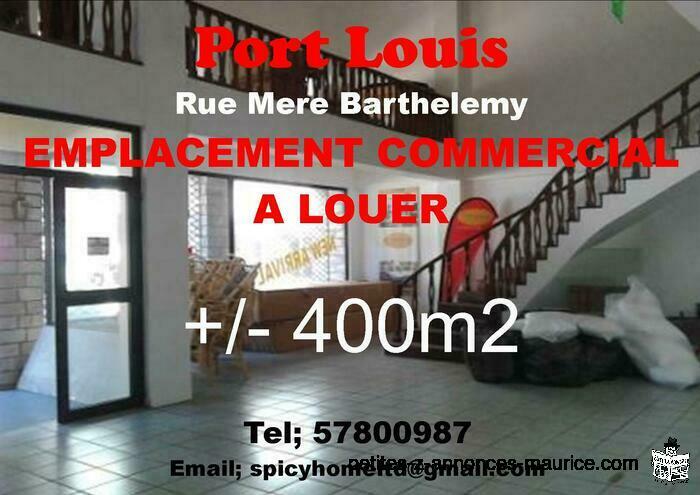 Emplacement Commercial a louer Port louis