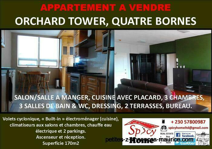 Appartement a Vendre Quatre Bornes