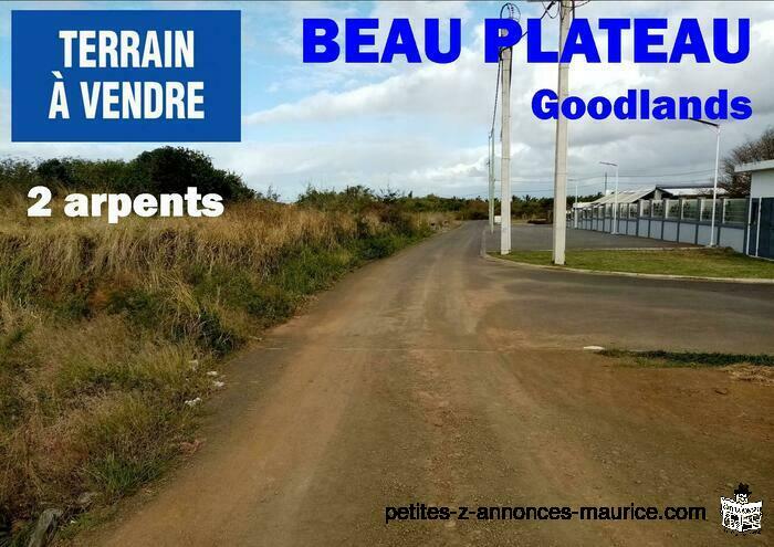 Terrain a Vendre Beau Plateau ,Goodlands