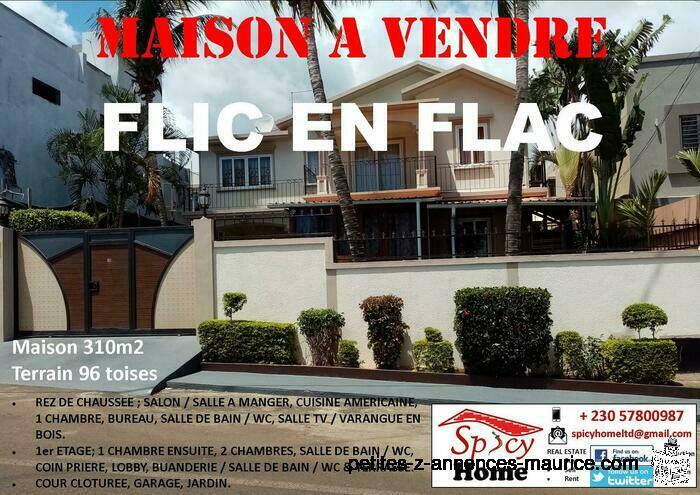 Belle Maison a Vendre Flic en Flac