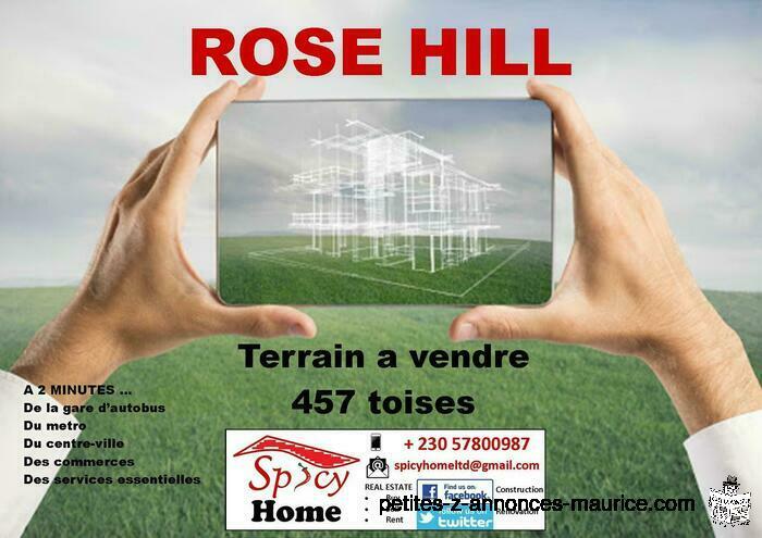 Terrain a Vendre Rose Hill