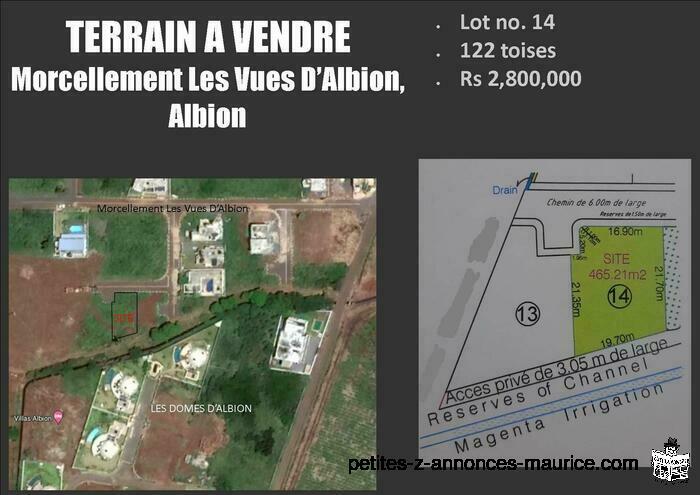 Terrain a Vendre Albion