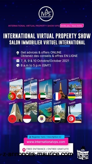 SALON IMMOBILIER INTERNATIONAL VIRTUEL – INTERNATIONAL VIRTUAL PROPERTY SHOW