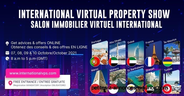 SALON IMMOBILIER INTERNATIONAL VIRTUEL – INTERNATIONAL VIRTUAL PROPERTY SHOW