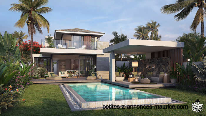 BEACHFRONT ! SUBLIM SEAVIEW VILLAS BETWEEN OCEAN & GOLF ON THE NORTH OF MAURITIUS