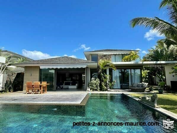 SEAFRONT VILLA BETWEEN LAGOON & GOLF COURSE IN NORD -EAST – MAURITIUS