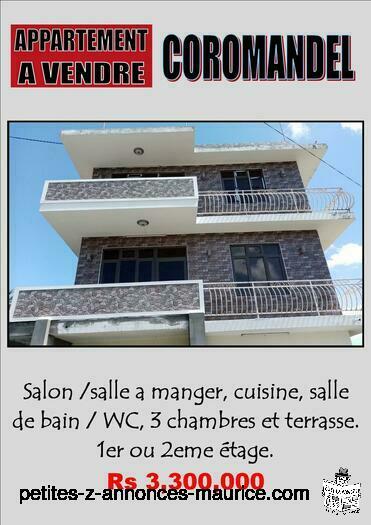 Appartement a Vendre Coromandel