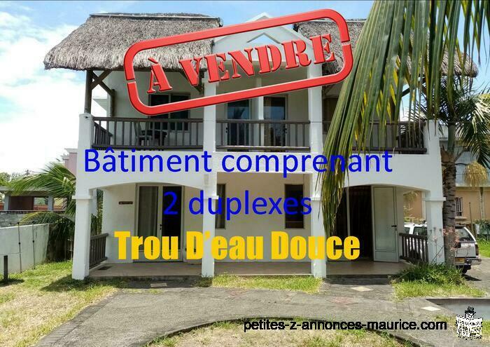 Batiment comprenant 2 duplexes a vendre Trou D'Eau Douce