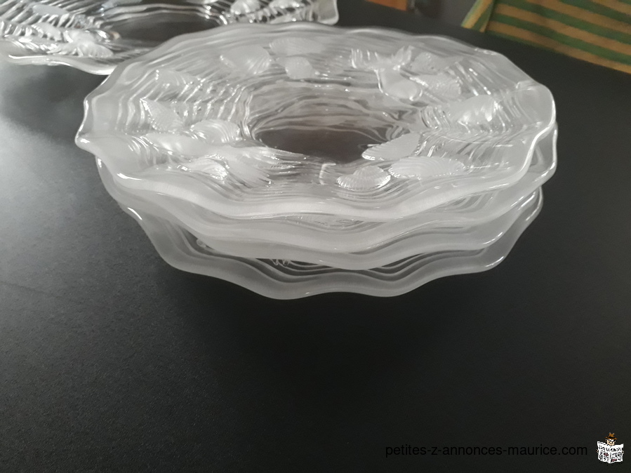 Assiettes en verre