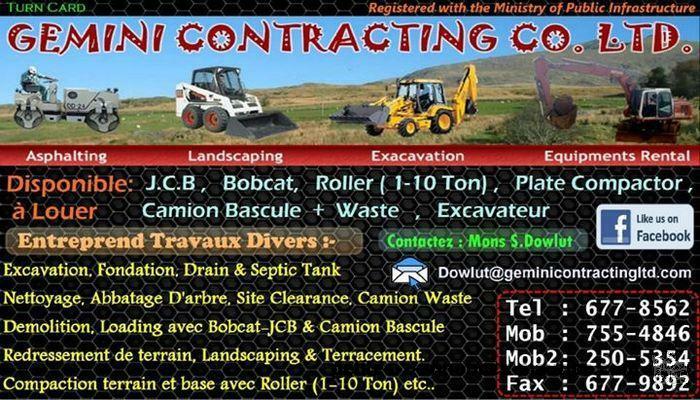 Gemini Contracting : Asphalting, Waterproofing & Construction Services.