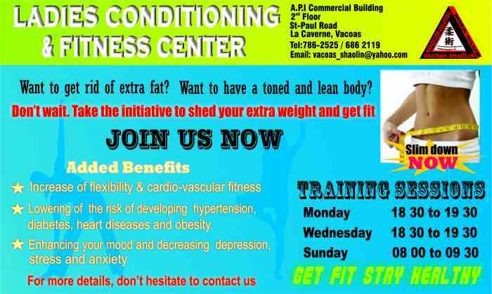 Ladies Conditioning (Aerobics) Sessions