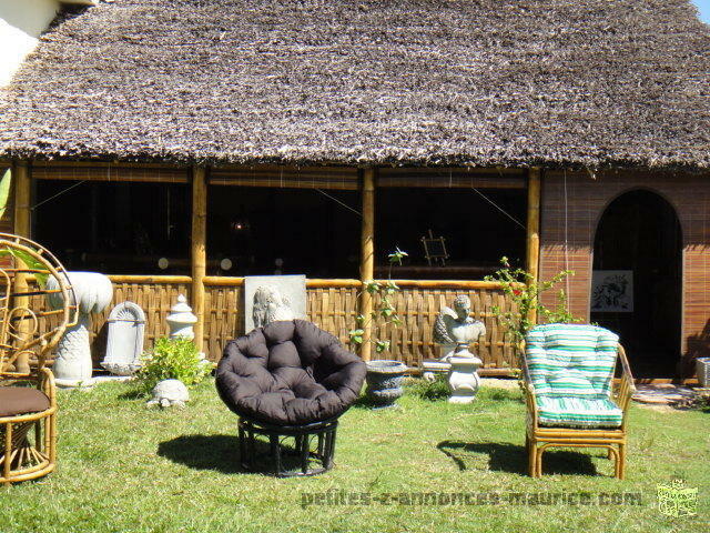 Vente de Tropical Bambou (atelier de fabrication et magasin de vente) à Tamatave Madagascar