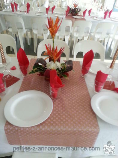 DECORATION DE TABLE ET BOUQUETS DE FLEURS