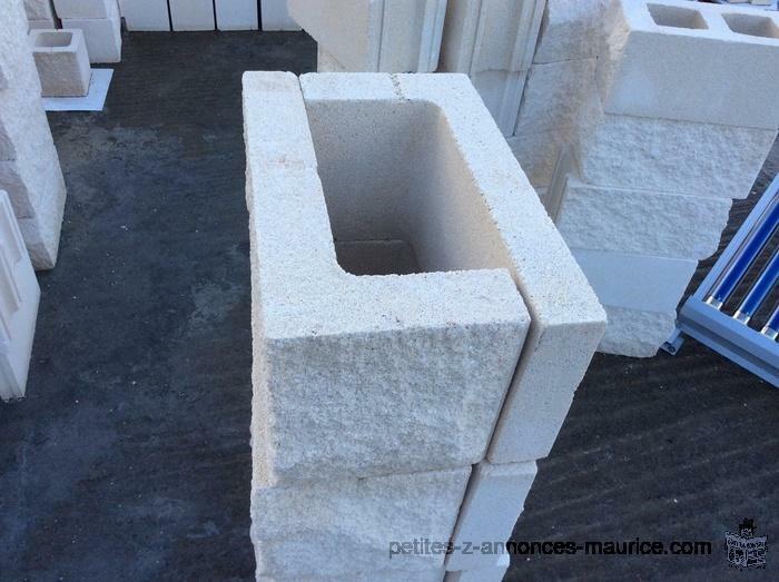 Imported stone blocks