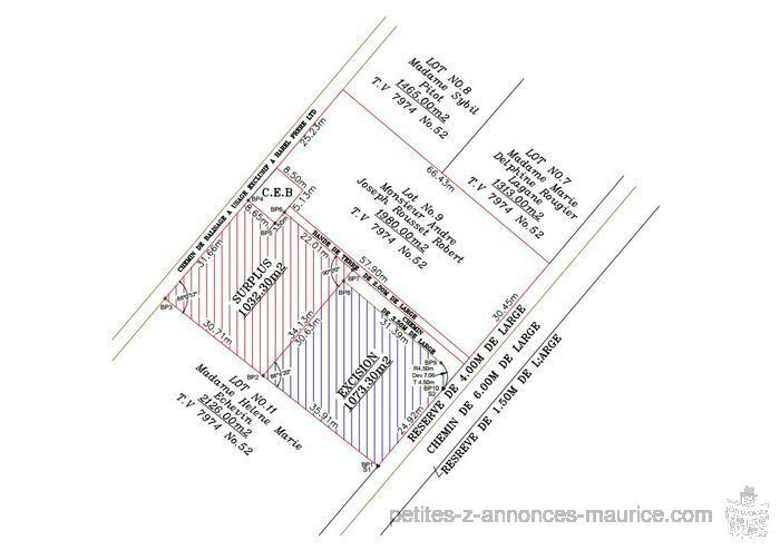 Deux Terrain a vendre a Pamplemousses