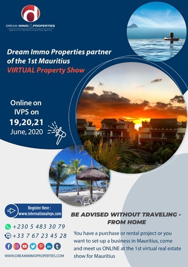 Dream Immo Properties partner of the 1st Mauritius VIRTUAL Property Show