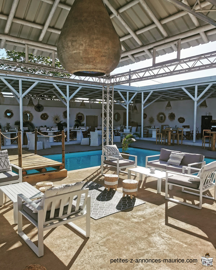 Concept de restaurant bar lounge piscine unique à Maurice